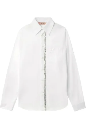 Nº21 Sequin-embellished shirt