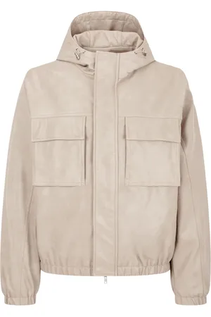 Studio Tomboy Drawstring faux-leather hoodie