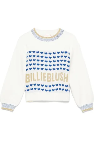 Billieblush Intarsia-logo sweater