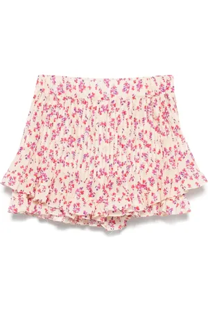 PNK Printed pleated shorts