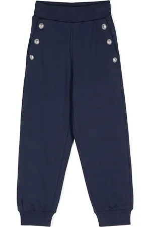 Balmain Engraved-buttons trousers
