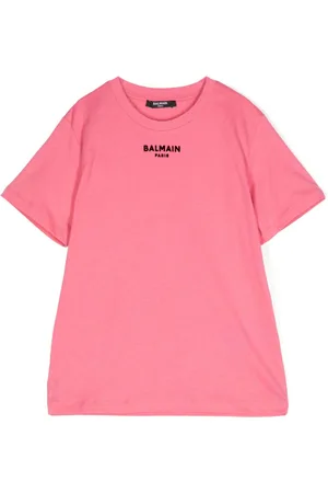 Balmain Logo-flocked cotton T-shirt