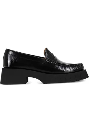 Paloma Barceló 45mm crinkled leather loafers