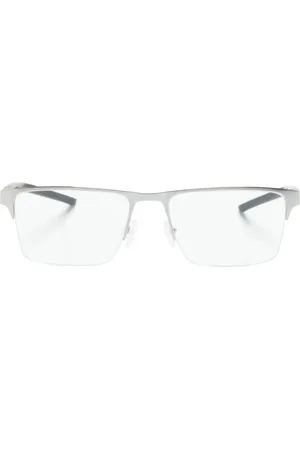 FERRARI Rectangle-frame half-rim glasses