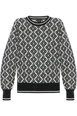 Kate Spade Monogram-pattern crew-neck sweater