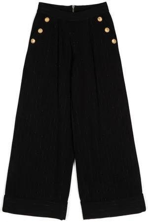 Balmain Pleat-detail wide-leg trousers