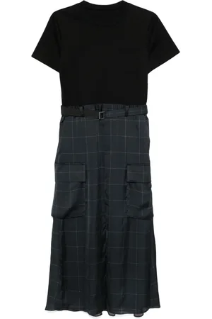 SACAI Panelled maxi skirt