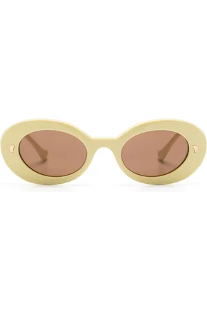 Nanushka Giva oval-frame sunglasses