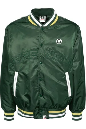 A Bathing Ape Logo-patch bomber jacket