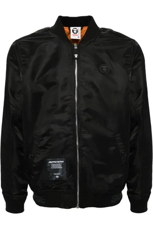 A Bathing Ape Logo-patch bomber jacket