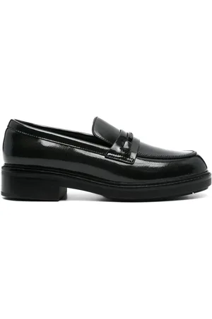 Calvin Klein Patent-finish loafers