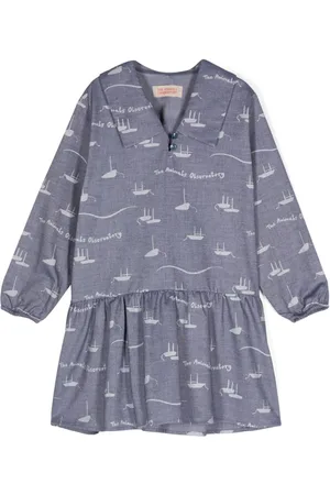The Animals Observatory Albatross Boats-print dress
