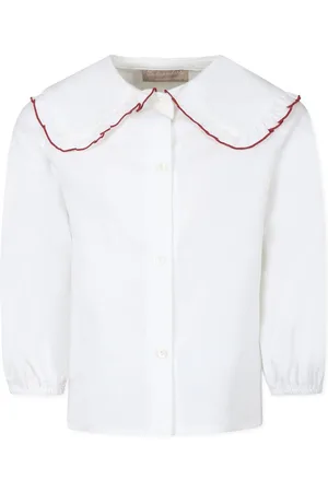 LA STUPENDERIA Ruffle-trimmed shirt