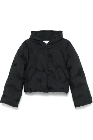 Ganni Monogram-embroidered puffer jacket