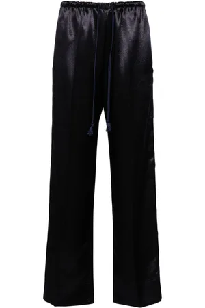 FORTE FORTE Elasticated-waistband satin trousers