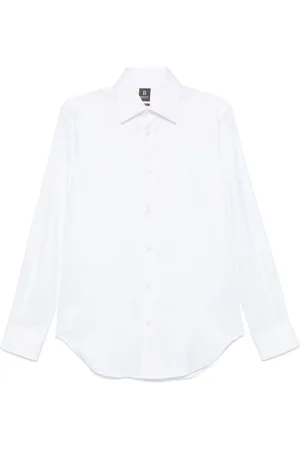 Boggi Milano Herringbone-pattern shirt