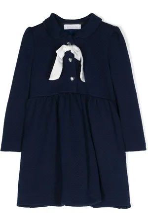 MONNALISA A-line diamond-quilted dress