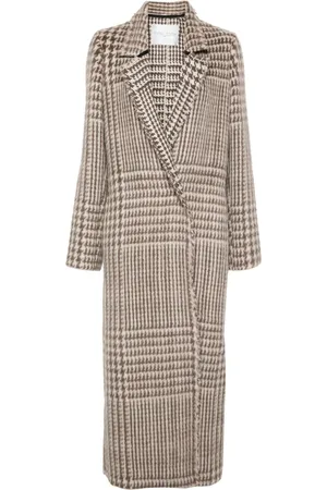 FORTE FORTE Houndstooth-pattern coat