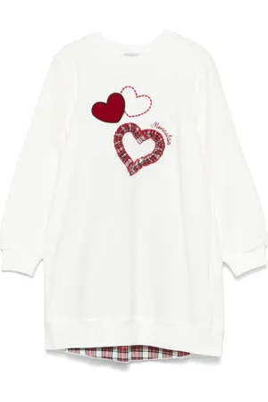 MONNALISA Heart-patch dress