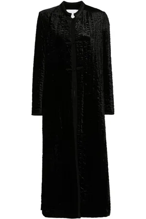 FORTE FORTE Velvet midi coat