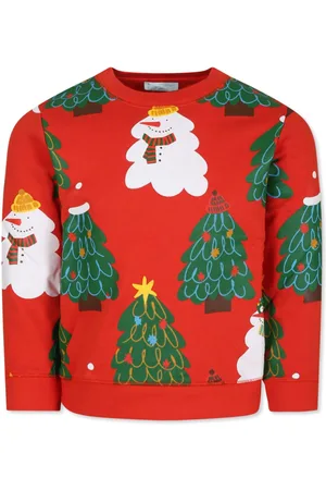 Stella McCartney Christmas-print organic-cotton sweatshirt