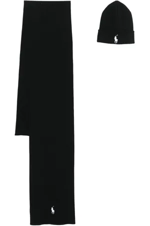 Ralph Lauren Polo Pony embroidery scarf set