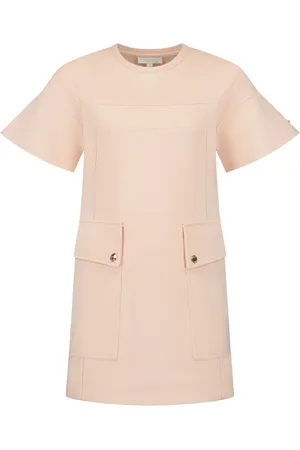 Chloé Round-neck short-sleeve minidress