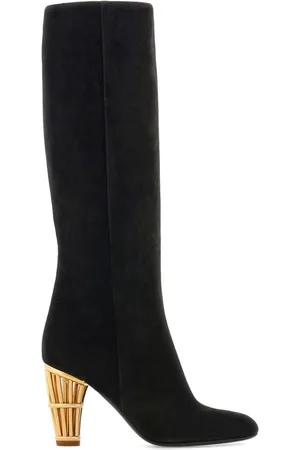 Salvatore Ferragamo Cage suede knee-high boots