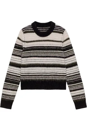 Ganni Patterned intarsia-knit jumper