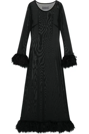 Marine Serre Semi-sheer maxi dress