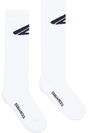 Dsquared2 Intarsia knitted-logo ribbed socks