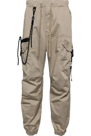 Musium Div. Logo-patch tapered trousers