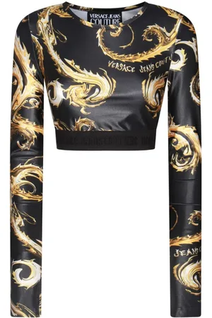 VERSACE Barocco cropped top