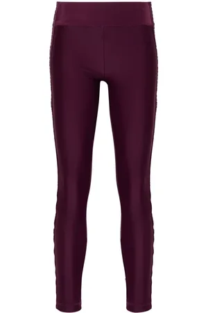 VERSACE Logo-tape leggings