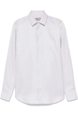 CANALI Geometric-pattern shirt