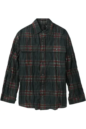 R13 Plaid long-sleeve shirt