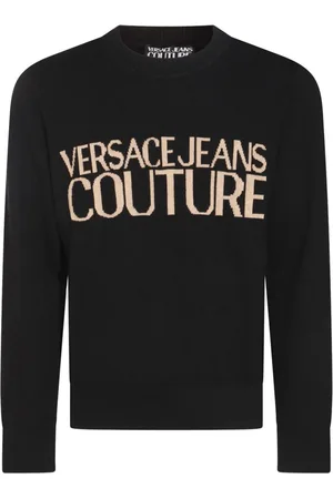VERSACE Logo-jacquard jumper