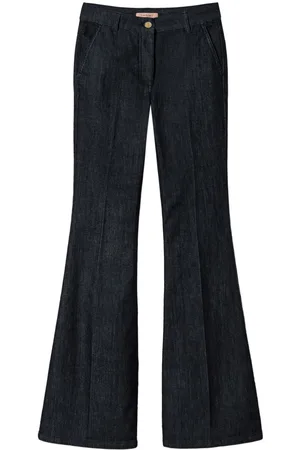 Twin-Set Pressed-crease flared jeans