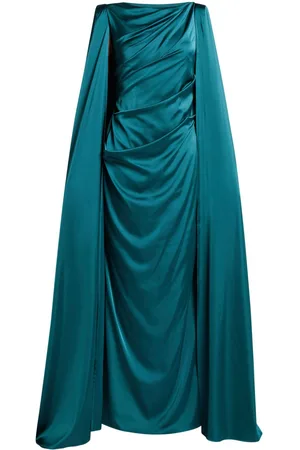 TALBOT RUNHOF Draped cape dress