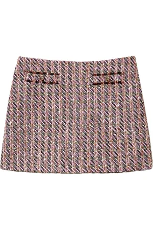 Twin-Set Bouclé lurex mini skirt