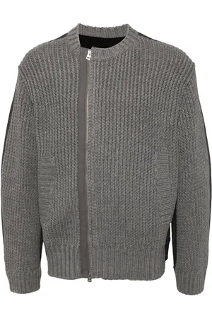 CROQUIS Side placket splicing cardigan