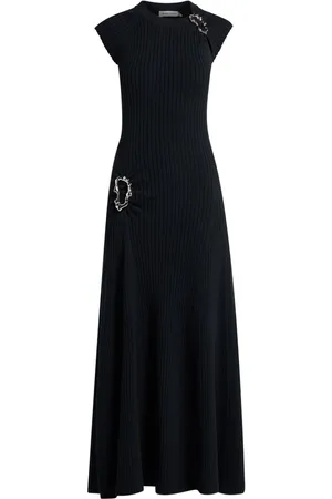 Anna Quan Buckle-detail ribbed maxi dress