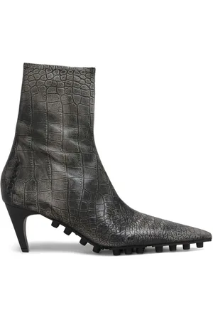 Marni Spike crocodile-effect leather boots
