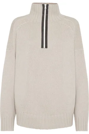 Brunello Cucinelli High-neck knitted cashmere jumper