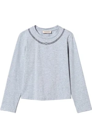 Twin-Set Rhinestone necklace t-shirt