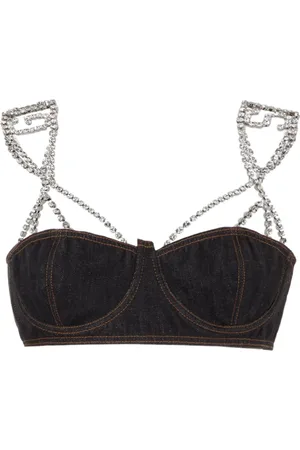 GCDS Chocker denim bra
