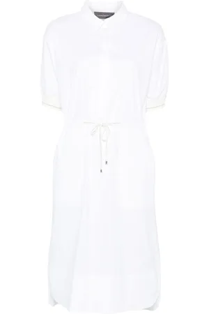 LORENA ANTONIAZZI Pinstripe shirt dress