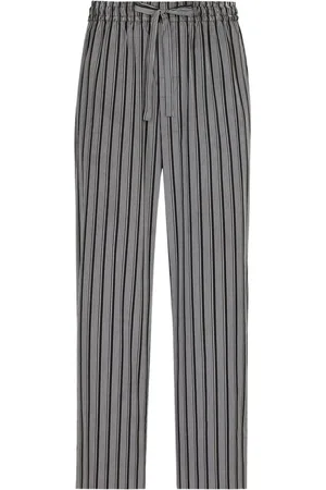 Dolce & Gabbana Striped drawstring trousers