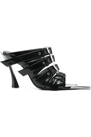 MUGLER 100mm buckle-detailed sandals