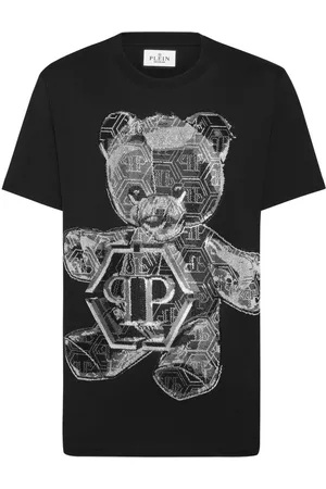 Philipp Plein Teddy Bear-appliqué cotton shirt